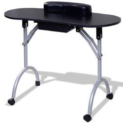 Portable Manicure Nail Table Station Spa Equipment