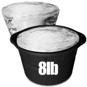 8 Pack 8Lbs Extra Large Ice Cube Molds, Reusable Large Ice Cube Tray, Foldable Silicone Ice Cube Mold, Perfect Ice Baths, Cold Plunge