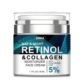Advanced Retinol Collagen Cream For Face With 5  Hyaluronic Acid Anti-Aging Cream Anti Wrinkle Reduce Fine Lines Lifting And Firming Cream 24-Hour Fac (Option: ONE)